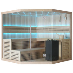 AWT Sauna B1111A Hemlock 220x220 9kW Virta Bi-O