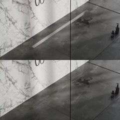 BRAUER Douchegoot met multifunctioneel rooster en flens 7 x 160 RVS geborsteld