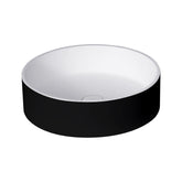 StoneArt Wastafel LC112 zwart-wit 45x45cm mat