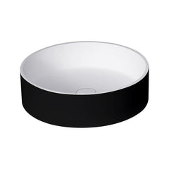 StoneArt Wastafel LC112 zwart-wit 45x45cm mat