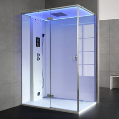 AWT Dampfdusche LD211F15 weiß 150x90 links