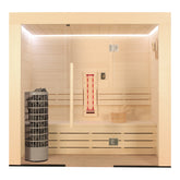 AWT Sauna E1203C-IR populier 142x103 6.8kW Cilindro