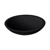 StoneArt Wastafel LC116 -mat zwart - 38x38cm