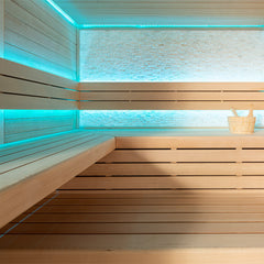 AWT Sauna E1602C Hemlock 180x160 9kW TheWall Bi-O