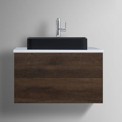 StoneArt Wastafel LC111 zwart 55x35cm mat