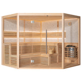 AWT Sauna E1816XL Pinienholz 240x240 9kW Vega