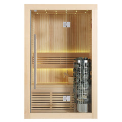AWT Sauna E1113C Hemlock 120x105 6.8kW Cilindro