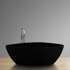 StoneArt Vrijstaand Badkuip BS-533 - zwart mat - 180x140