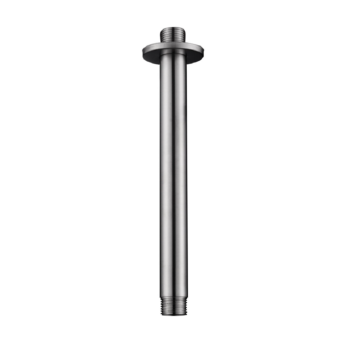 304 douchearm met plafondbevestiging rond 20 cm RVS