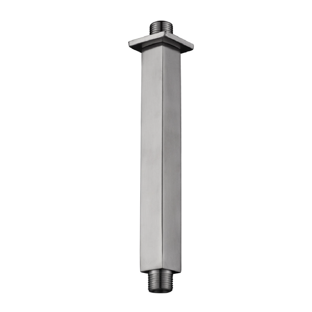 304 douchearm met plafondbevestiging vierkant 20 cm RVS