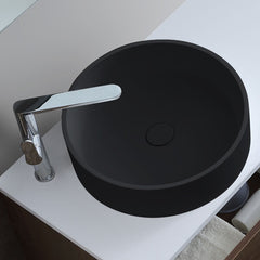 StoneArt Wastafel LC112 zwart 45x45cm mat