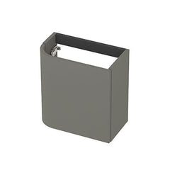 Ink Concept R fonteinonderkast afgerond 40x22cm voor greep - front vlak - links - mat beton groen