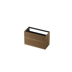 Ink base cabinet - push to open - 2 drawers - horizontal milling - Solid oak Aqua - 120x45cm - 1259230