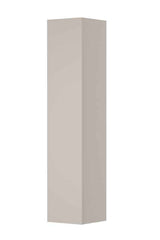 hoge kast 1 deur greeploos echt hout - Mat kasjmier grijs - 36x37x169cm - 1259508