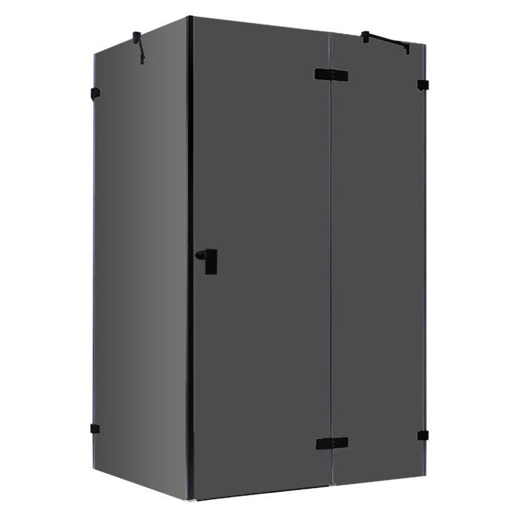 AWT Duschabtrennung LAS1500-B schwarz 150x90 rechts