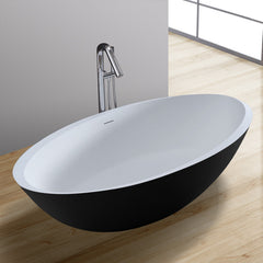 StoneArt Vrijstaand Badkuip BS-531 zwart-wit 190x100 mat