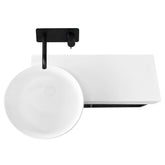 StoneArt wastafel LQ650 -mat wit - 80x49