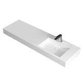 StoneArt Wastafel LP4516R wit 160cm mat