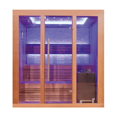 AWT Sauna E1244B red cedar 180x150 9kW EOS Cubo