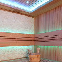 AWT Sauna B1243 XL rote Zeder 220x220 9kW EOS BiO-Max