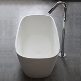 StoneArt Vrijstaand Badkuip BS-528 - wit glanzend - 175x75