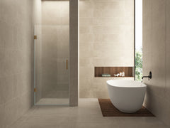 Sliding door 700 x 2000 x 8 mm nano clear glass/brushed bronze copper