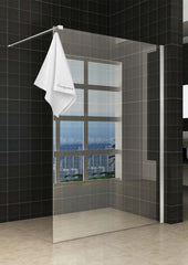 Sita inloopdouche met handdoekhouder 120x200 cm chroom/8 mm helder glas met Nano coating