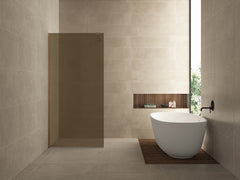 Wiesbaden Slim glasplaat - 8 mm - nano coating - vintage brons glas