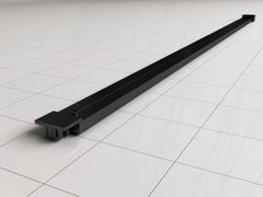 Horizon matt black 120cm walk-in shower stabilization bar