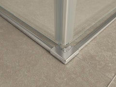 Van Rijn ST02LP320 douchecabine hoekinstap 90cm x 90cm chroom