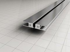 magnetic strip set for 1/4 cabin with 2 pivot doors 8mm chrome