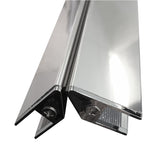 set magnetic strips 8mm chr. for swing door+wall
