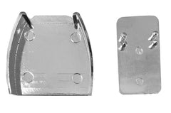 Eco plastic chrome end cap wall profile