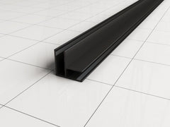 Slim angle profile 2000 x 10 mm matt black