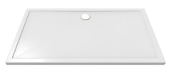 Shower tray rectangular 160 x 90 x 4 cm acrylic gloss white