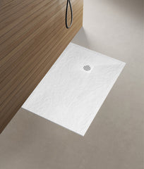 Stonea douchebak antislip composiet 900x1400x30 mm inkortbaar mat wit