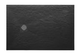 Stonea douchebak antislip composiet 900x1600x30 mm inkortbaar mat zwart