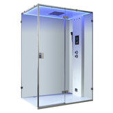 AWT Dampfdusche LD111F15 weiß glänzend 150x90 rechts