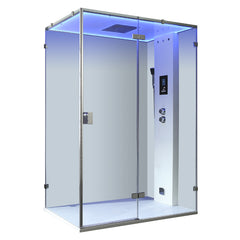 AWT Dampfdusche LD111F15 weiß glänzend 150x90 rechts