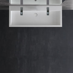 StoneArt vrijhangende wastafel LP4512-1 - mat wit - 120cm