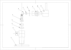 Minimal angle stop valve 1/2"x1/2" chrome