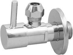 Minimal angle stop valve 1/2" x 3/8" or compression 10 mm chrome