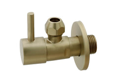 Minimal hoekstopkraan 1/2" x 3/8" of knel 10 mm geborsteld messing