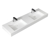 StoneArt Wastafel LP4514 - wit glanzend - 140x48