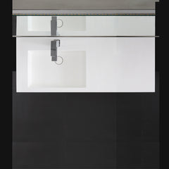 StoneArt Wastafel LP4512L - wit glanzend - 120x48