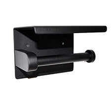 Brush toilet roll holder matte black