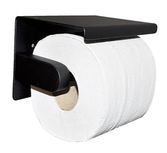 Brush toilet roll holder matte black