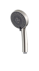 304 round hand shower 5 settings brushed stainless steel