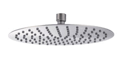 304 round head shower 20 cm brushed stainless steel