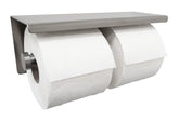 Brush double toilet roll holder Stainless steel